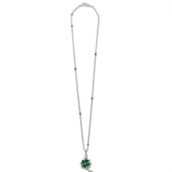 Pendant Necklaces<LAGOS Four Leaf Malachite Clover Pendant Necklace