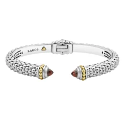 Gemstones<LAGOS Garnet Cuff Bracelet | 8Mm