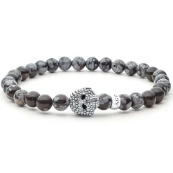Gemstones<LAGOS Gemstone Skull Stretch Bracelet Gift Set