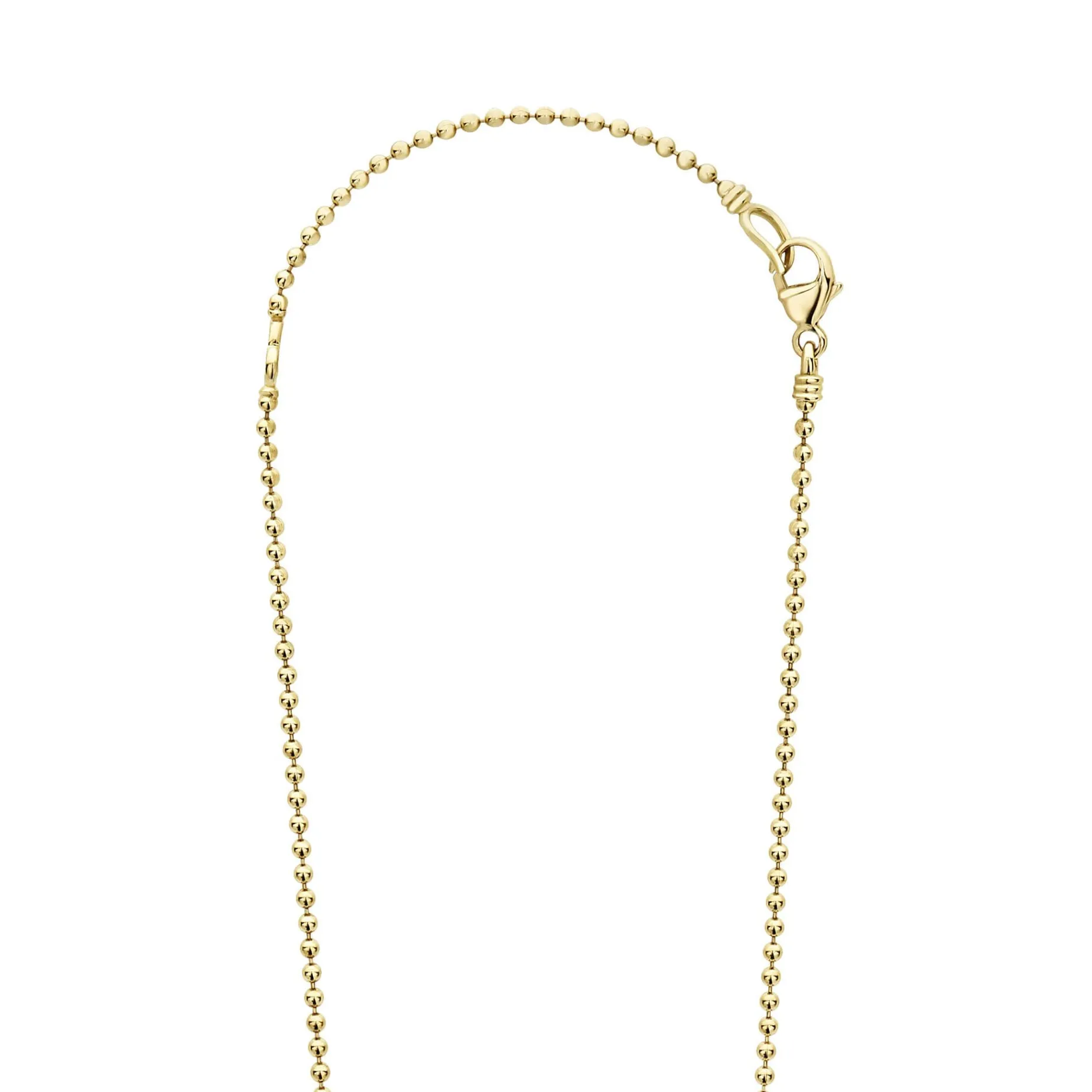 Gold<LAGOS Gold Diamond Sphere Necklace