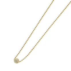 Gold<LAGOS Gold Diamond Sphere Necklace