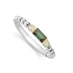 Stacking Rings<LAGOS Green Tourmaline Stacking Ring With Diamonds
