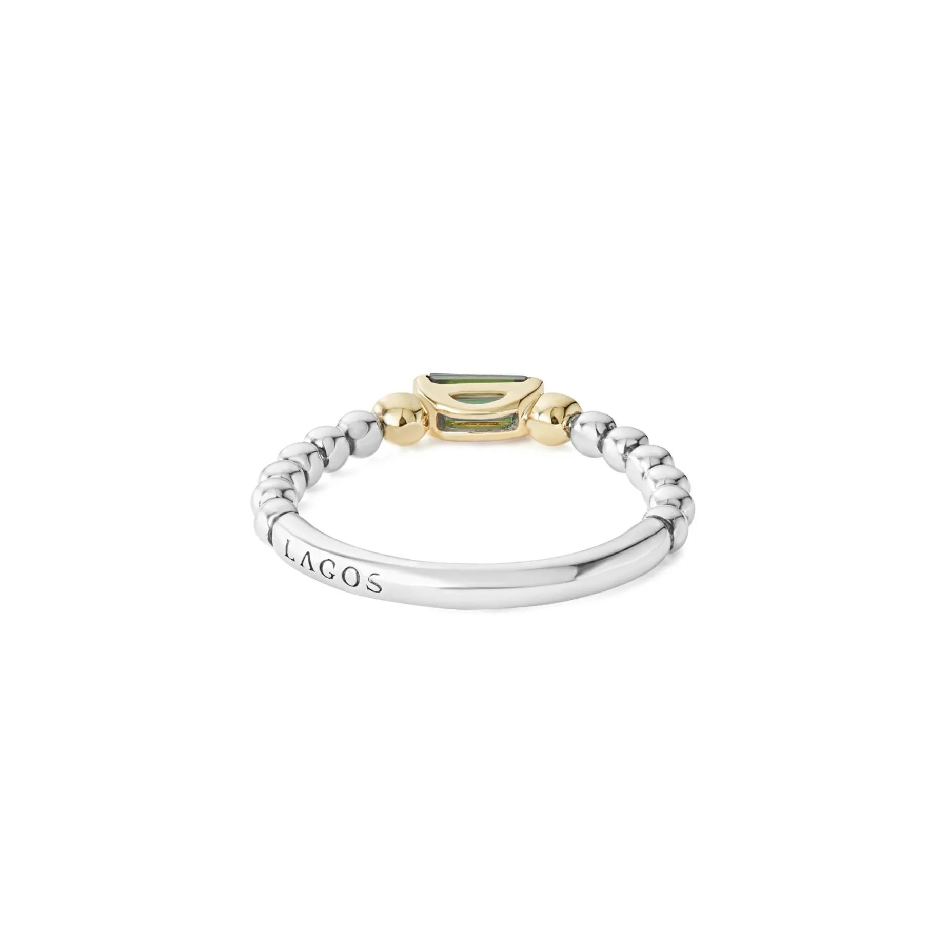 Stacking Rings<LAGOS Green Tourmaline Stacking Ring With Diamonds