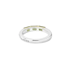 Gemstones<LAGOS Green Tourmaline Stacking Ring