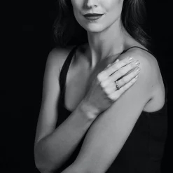 Gemstones<LAGOS Green Tourmaline Stacking Ring With Diamonds