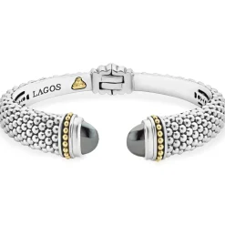 Gemstones<LAGOS Hematite Cuff Bracelet | 12Mm