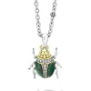 Gemstones<LAGOS Jade Beetle Diamond Pendant Necklace
