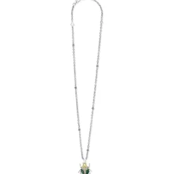 Gemstones<LAGOS Jade Beetle Diamond Pendant Necklace