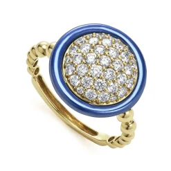 Diamonds<LAGOS 18K Gold And Ceramic Diamond Ring