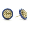 Gold<LAGOS 18K Gold And Ceramic Stud Earrings