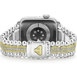 Diamonds<LAGOS 18K Gold And Diamond Caviar Beaded Watch Bracelet-42-49Mm