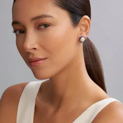 Diamonds<LAGOS 18K Gold And Diamond Ceramic Stud Earrings