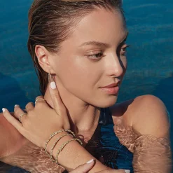 Gold<LAGOS 18K Gold And Diamond Superfine Cuff Bracelet