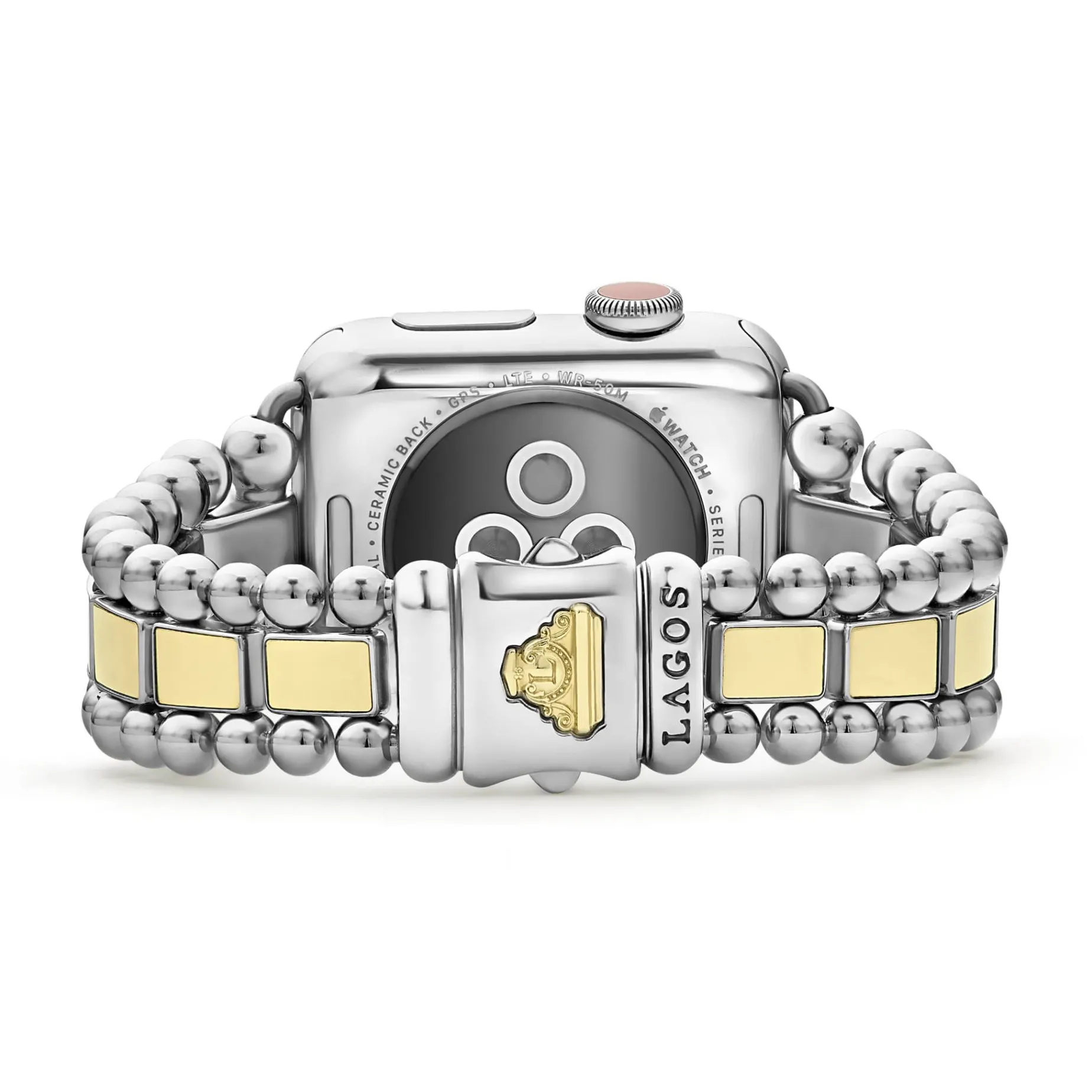 Two-Tone<LAGOS 18K Gold And Stainless Steel Watch Bracelet-38-45Mm