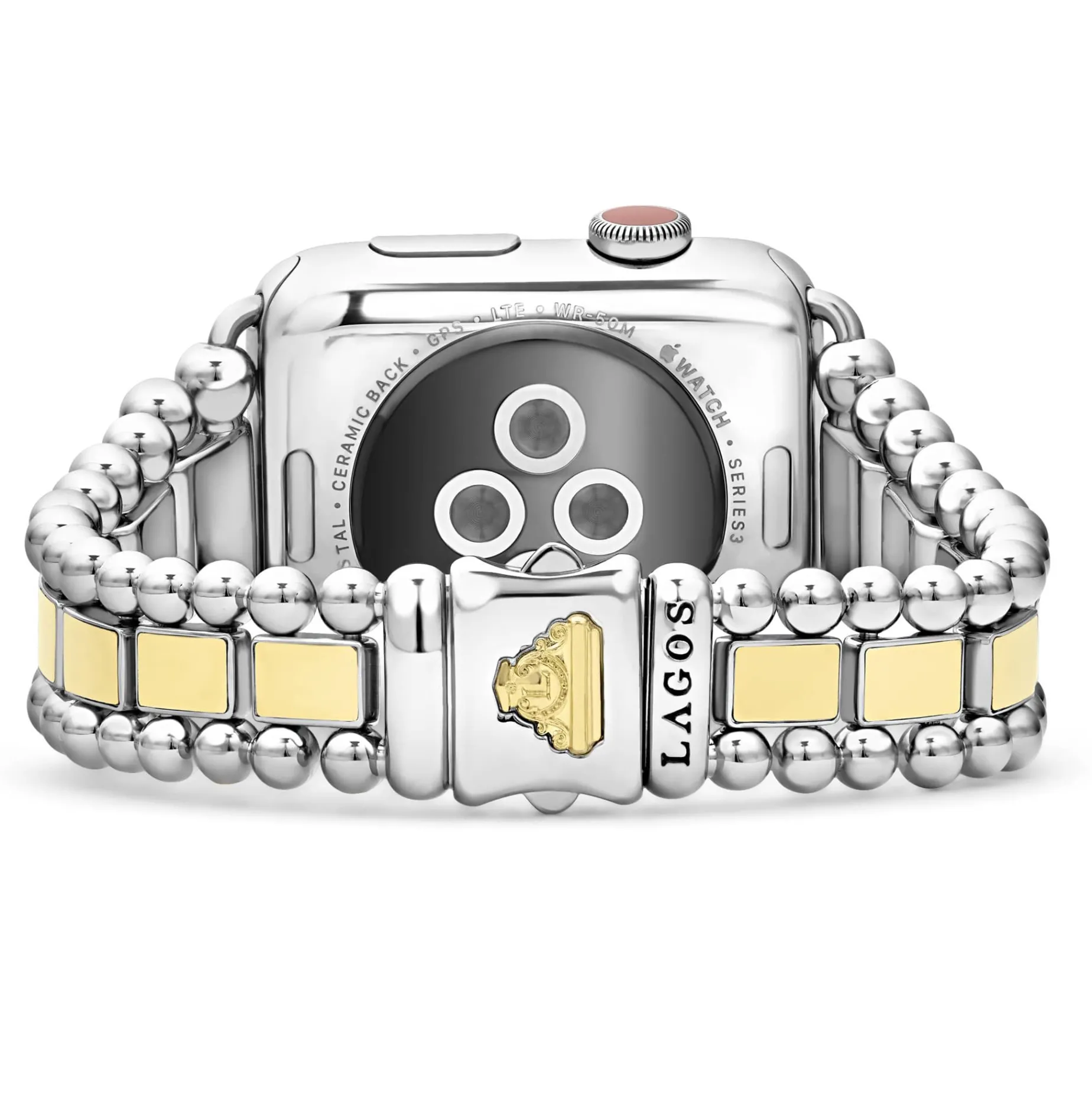 Two-Tone<LAGOS 18K Gold And Stainless Steel Watch Bracelet-42-49Mm