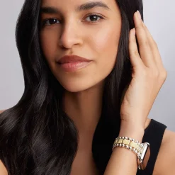 Watch Bracelets<LAGOS 18K Gold And Sterling Silver Single Diamond Watch Bracelet-38-45Mm