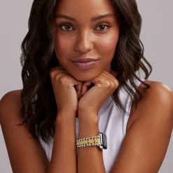 Watch Bracelets<LAGOS 18K Gold And Sterling Silver Caviar Beaded Watch Bracelet-38-45Mm