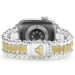 Watch Bracelets<LAGOS 18K Gold And Sterling Silver Caviar Beaded Watch Bracelet-38-45Mm