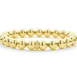 Gold<LAGOS 18K Gold Bead Bracelet | 8Mm