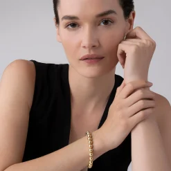 Gold<LAGOS 18K Gold Bead Bracelet | 8Mm