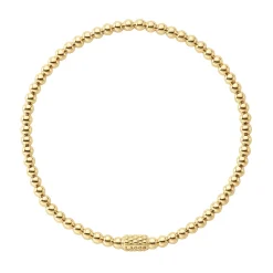 Gold<LAGOS 18K Gold Bead Bracelet | 3Mm