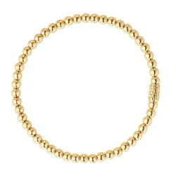 Gold<LAGOS 18K Gold Bead Bracelet | 4Mm