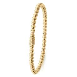 Gold<LAGOS 18K Gold Bead Bracelet | 4Mm
