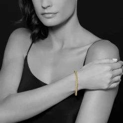 Gold<LAGOS 18K Gold Beaded Bracelet | 4Mm