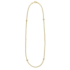 Gold<LAGOS 18K Gold Beaded Necklace