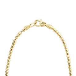 Gold<LAGOS 18K Gold Beaded Necklace