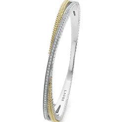 Diamonds<LAGOS 18K Gold Caviar And Diamond Bangle