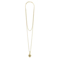 Gold<LAGOS 18K Gold Caviar Beaded Pendant Necklace