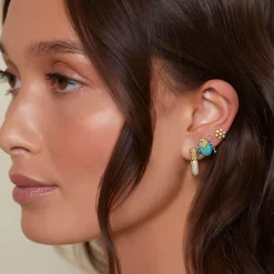 Diamonds<LAGOS 18K Gold Caviar Diamond Hoop Earrings