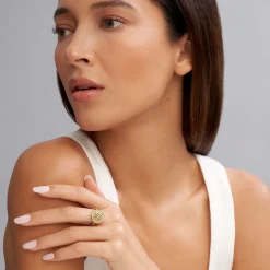 Gold<LAGOS 18K Gold Caviar Ring