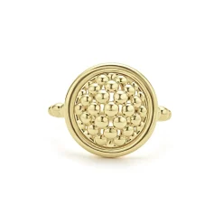 Gold<LAGOS 18K Gold Caviar Ring