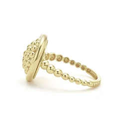 Gold<LAGOS 18K Gold Caviar Ring