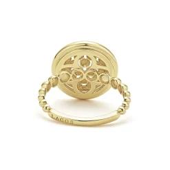 Gold<LAGOS 18K Gold Caviar Ring