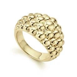 Gold<LAGOS 18K Gold Caviar Ring