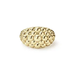 Gold<LAGOS 18K Gold Caviar Ring