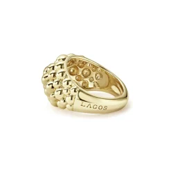 Gold<LAGOS 18K Gold Caviar Ring