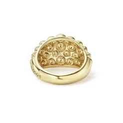 Gold<LAGOS 18K Gold Caviar Ring