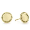 Gold<LAGOS 18K Gold Circle Stud Earrings