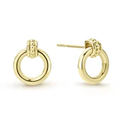 Drop Earrings<LAGOS 18K Gold Circle Stud Earrings