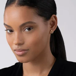 Drop Earrings<LAGOS 18K Gold Circle Stud Earrings