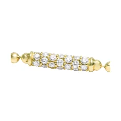 Gold<LAGOS 18K Gold Diamond Bar Bracelet