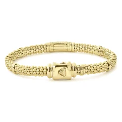 Gold<LAGOS 18K Gold Diamond Bracelet | 6Mm