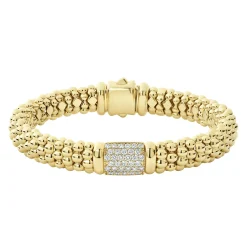 Diamonds<LAGOS 18K Gold Diamond Bracelet | 9Mm