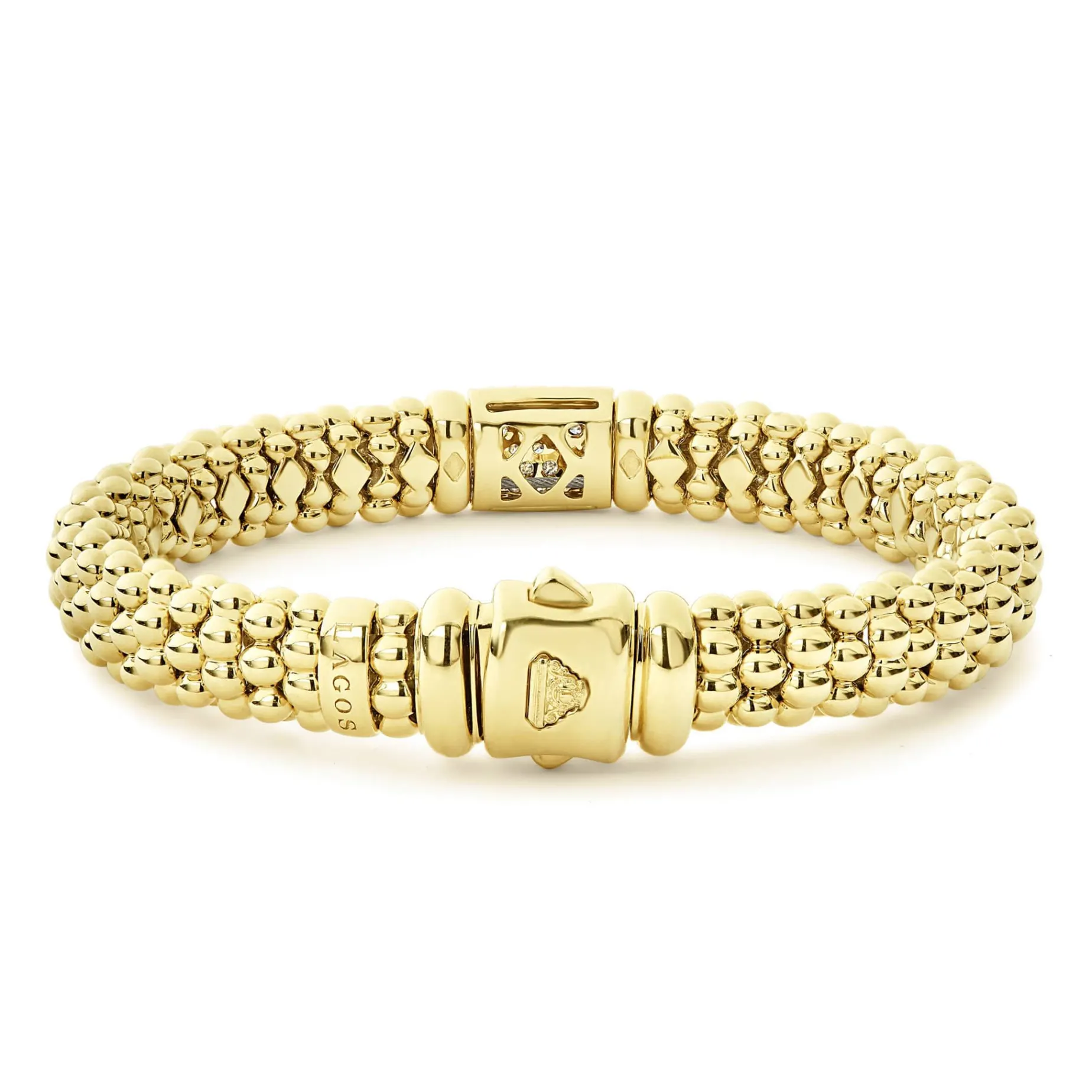 Diamonds<LAGOS 18K Gold Diamond Bracelet | 9Mm