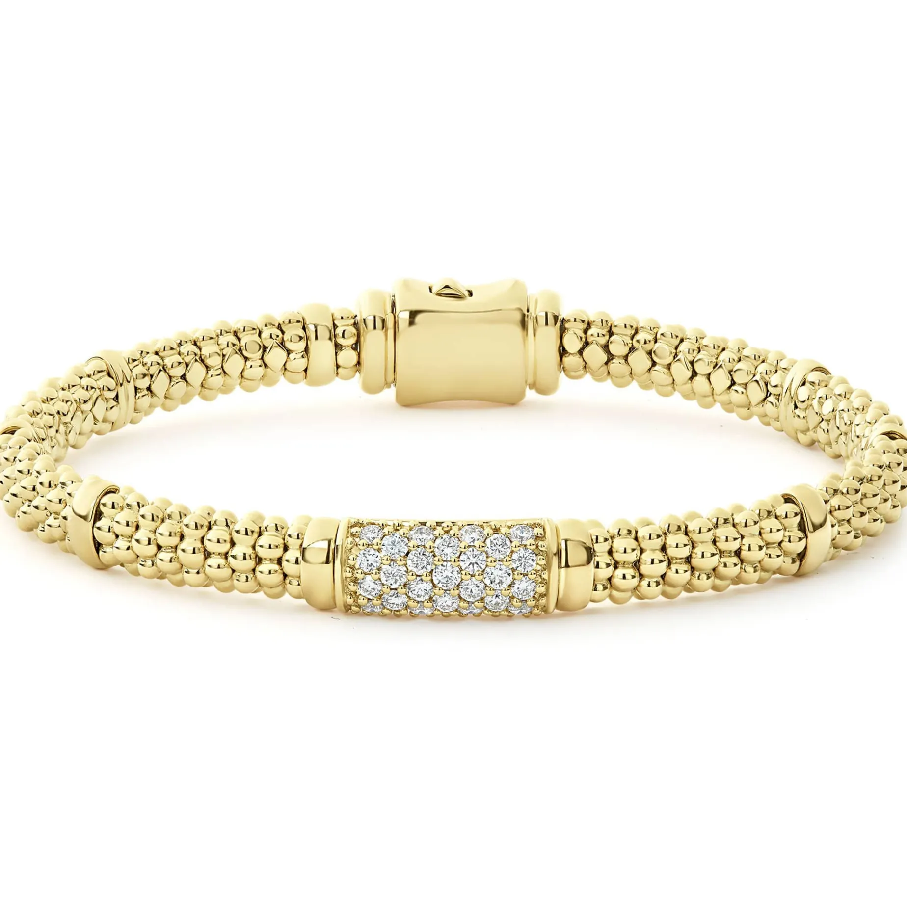 Diamonds<LAGOS 18K Gold Diamond Bracelet | 6Mm