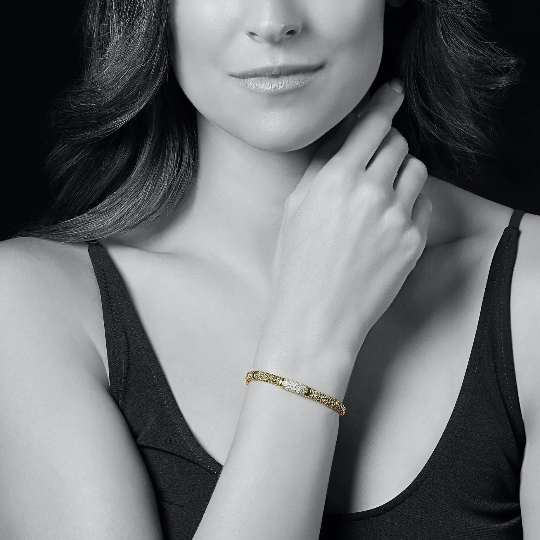 Diamonds<LAGOS 18K Gold Diamond Bracelet | 6Mm